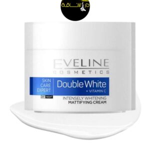 EVELINE Double White + Vitamin C Whitening Mattifying Cream SPF 20   كريم إيفلين دبل وايت مع فيتامين C لتفتيح البشرة + عامل حماية من الشمس 20